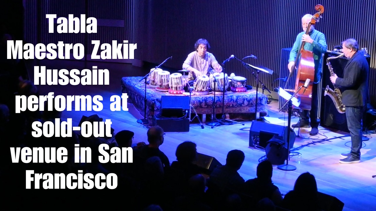 Tabla Maestro Zakir Hussain performs at sold-out venue in San Francisco